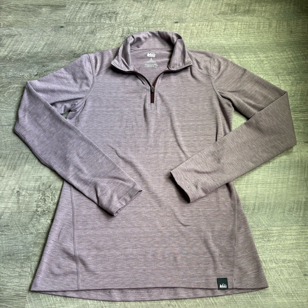 REI Co-op Womens Quarter Zip Pullover Size Small Lightweight